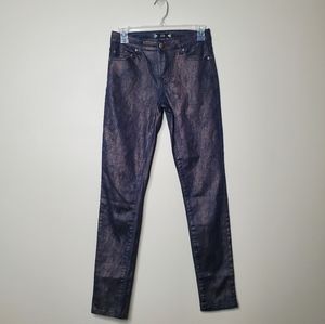 TRU LUXE DENIM | Metallic Snake Print Jeans | 2